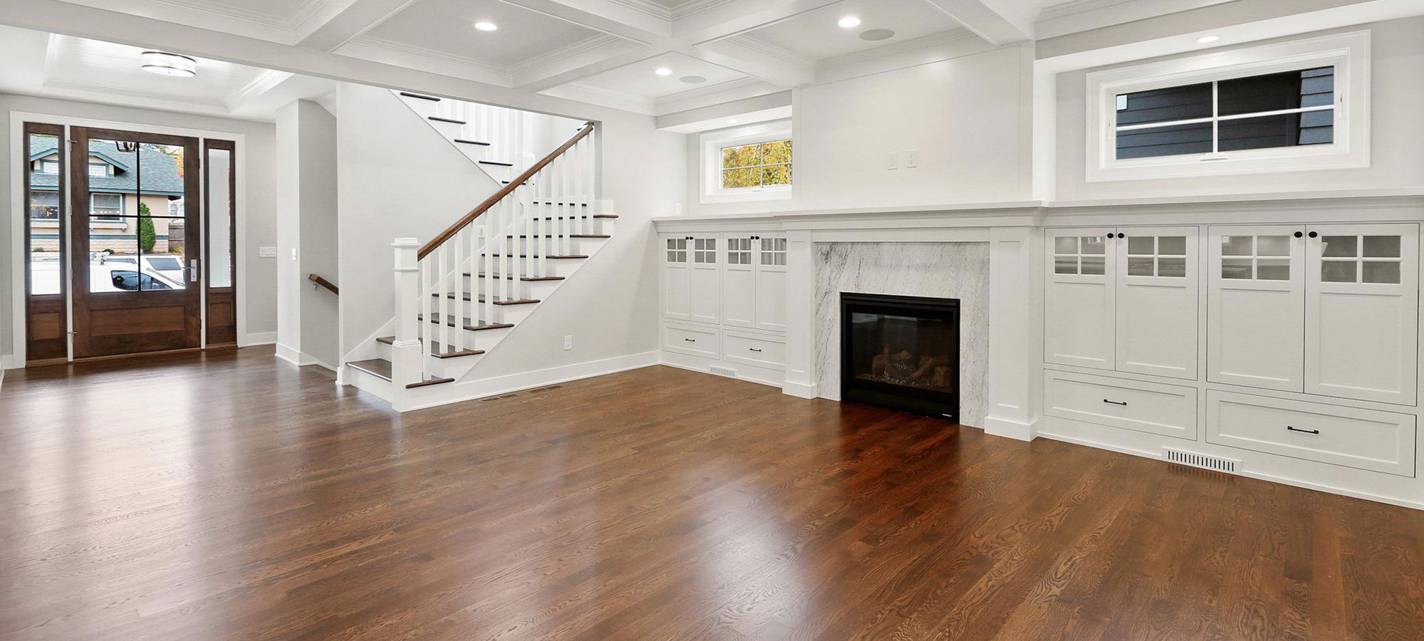 Types of floor: Solid Hardwood, Engineered, Laminate, Luxury Vinyl Plank (LVP), Luxury Vinyl Tile (LVT)
