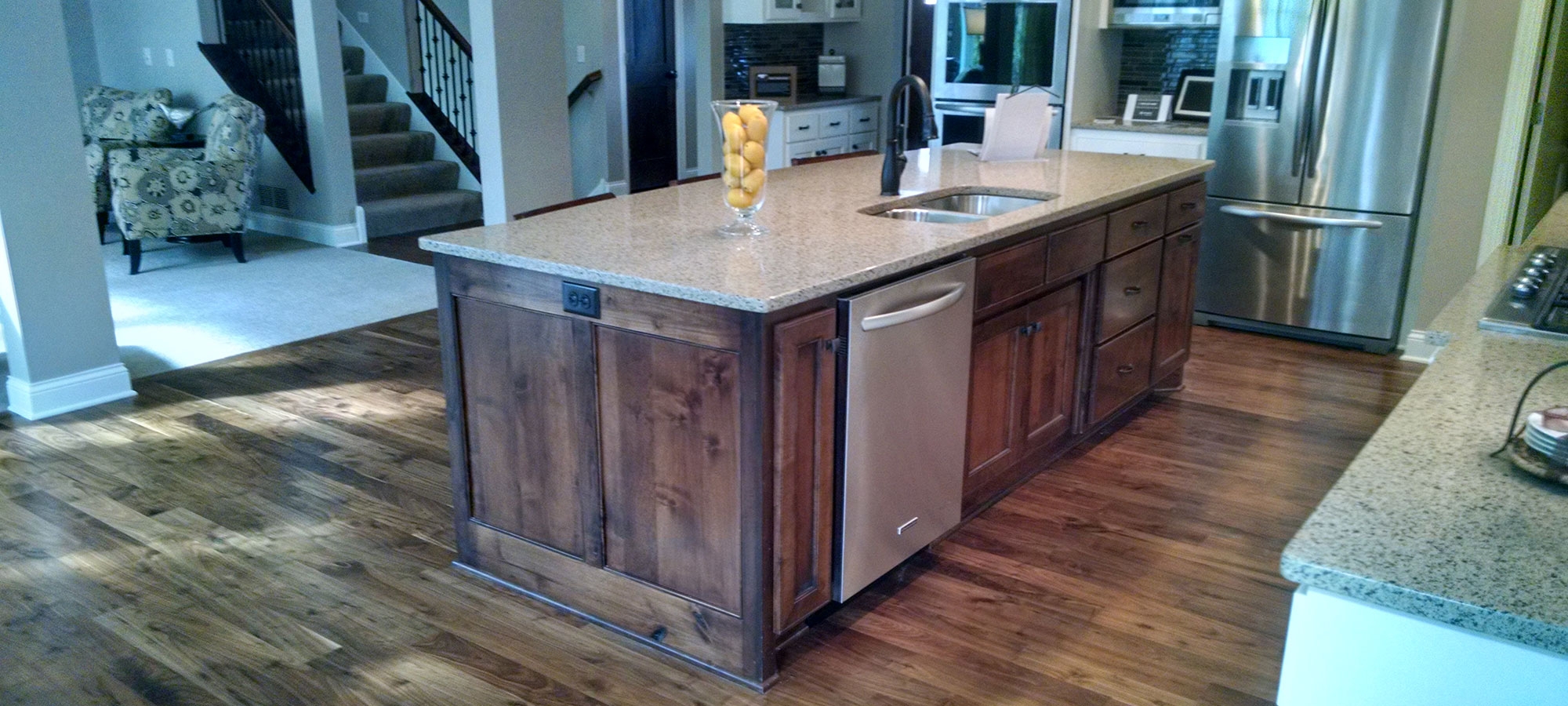 Types of floor: Solid Hardwood, Engineered, Laminate, Luxury Vinyl Plank (LVP), Luxury Vinyl Tile (LVT)